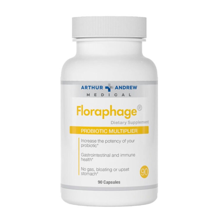 Arthur Andrew Medical, Floraphage, Prebiotic Formula and Probiotic Multiplier, 90 Capsules